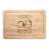 Beware Crazy Guinea Pig Girl Rectangular Wooden Chopping Board