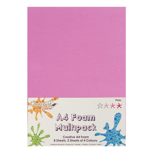 Trimcraft DCFM005 Dovecraft Essentials - A4 Creative Foam Sheets - Pink