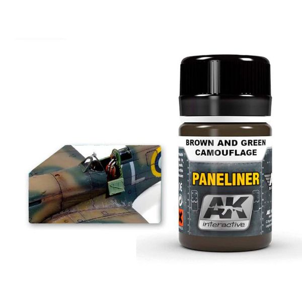 AK02071 AK Interactive - Paneliner for Brown and Green Camouflage 35ml