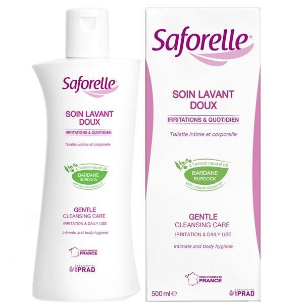 Saforel Gentle Cleansing Care 500ml Feminine Cleanser Large Capacity Hypoallergenic Moisturizing Y Zone Care Feminine Cleanser