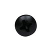 200 Pack #6 x 3/4" Coarse Deep Thread Pan Head Screws Black Phosphate - Wood MDF