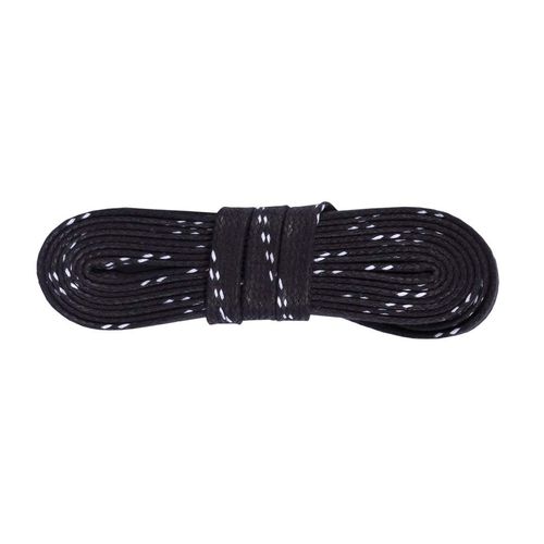 Kaps Professional Shoe Laces for Ice Hockey Ice Skates Waxed Also Suitable for Inline Skates and Roller Skates Made of High Quality Cotton, black
