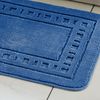 Catherine Lansfield Armoni Bath Mat and Pedestal Set Navy
