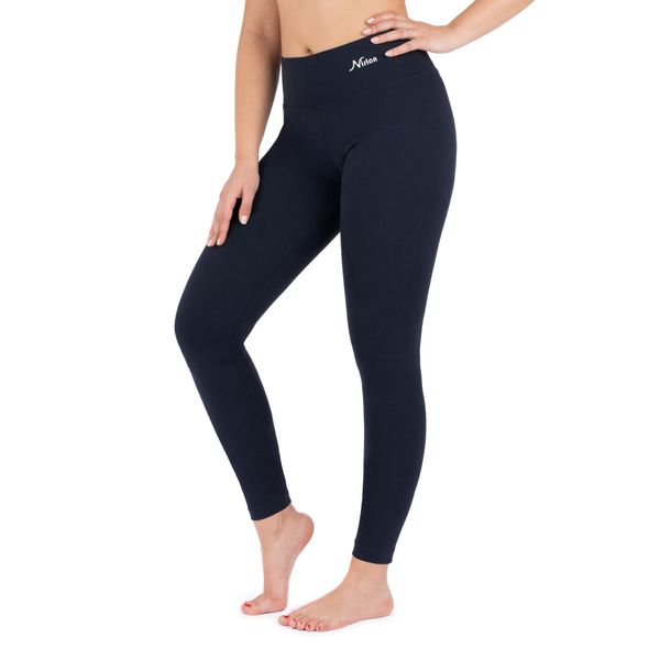 Nirlon Womens Leggings High Waisted Workout Leggings for Women Tummy Control (2XL, Navy Blue)