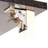 MANCHAP 4 PCS Folding Leg Hinge Bracket, 0-90-180 Degree Foldable Support Bracket Self-Locking Hinge with Screws, Lock Extension Support for Table Leg, Bed Leg, Workbench, Silver