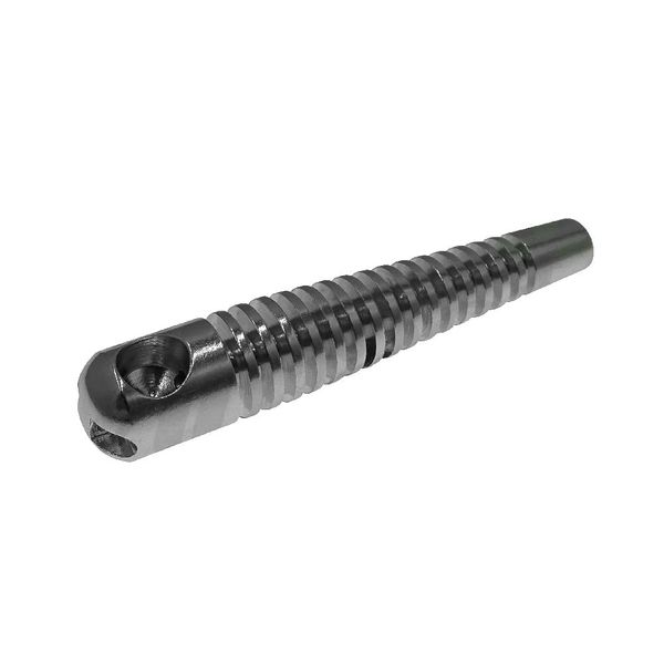 Vastu Taster Metal One Hitter Pipe - 9cm (Silver)