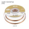 sourcing map Solder Wick Braid No-Clean Desoldering Wick Braid 0.16 Inch Width 5 Feet Length for Remove The Solder Electrical Components 2 Pack