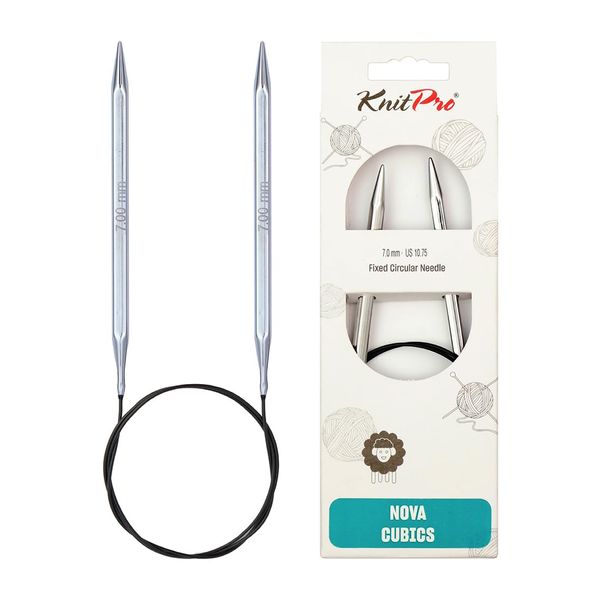 KnitPro Nova Cubics Fixed Circular Needles 40" (100cm) | 7.00mm