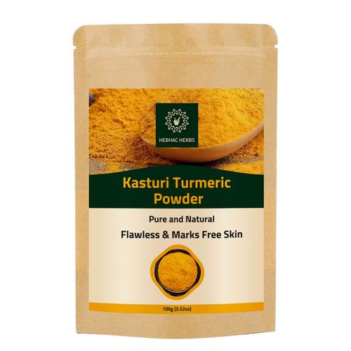 Kasthuri Manjal Powder for Skin and Face Care| Wild Turmeric powder | Curcuma Aromatica | Helps Acne skin (3.5 oz)