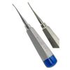 ArtLaB-Dental Luxating Elevator Dental Root Elevators Straight Curved Tip-Periotome Luxating Elevator Apical Root Dental Elavators Extracting Extraction (Elevator cvd 1.5mm Blue)
