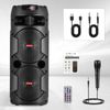 Dual 6.5"BT Party Bluetooth Speaker System Big Led Portable Stereo Tailgate Loud