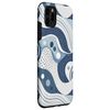 Navy and Gray Abstract Design, Modern Art Polka Dots Pattern Case for iPhone 11 Pro Max