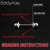 BodyAce 100pcs Clear Silicone Earrings Backs, Clear Piercing Disc for Piercing Bump, Plastic Disc Pads Stabilize Earlobe Support Patches (Disc Diameter: 3,7mm)