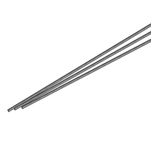 MECCANIXITY Carbon Fiber Rod, 2mm x 450mm for RC Plane DIY Tool Wing Tube Quadcopter Arm, Pack of 3