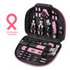WORKPRO 103-Piece Pink Hand Tool Kit w/Pouch Household Tools Hand Tool Set