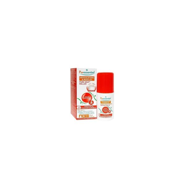 Puressentiel - Pure Heat - Joint & Muscle Roll-on with 14 Essential Oils - Feel Sustainable Warmth - Relieves Stiffness and Tension - 75ml