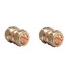 TC 15mm Brass Straight Compression Coupling Connector Fitting for Copper Pipe Pack of 5
