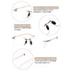 TERAISE Rimless Reading Glasses Comfortable Lightweight Frameless Reader Men Women Blue Light Blocking Computer Eyeglasses(3.5X)