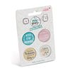 NICI 46484 Set of 4 Motivational Magnets Diameter 32 mm