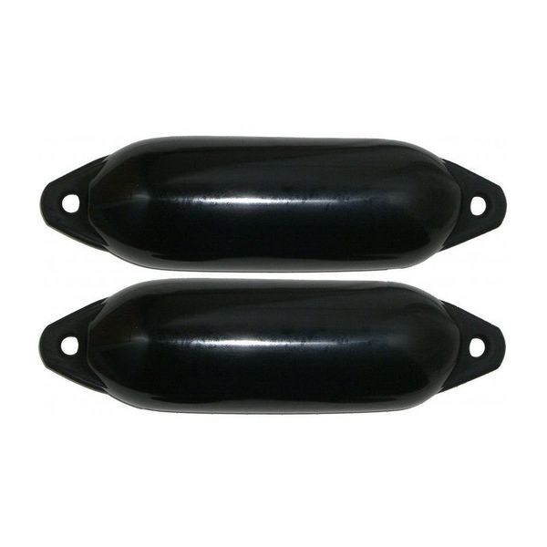 Majoni Star 35 Boat Fenders Set of 2 Black Length 62 cm