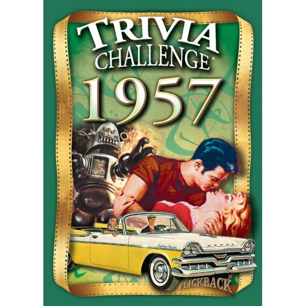 Flickback 1957 Trivia Playing Cards: Perfect Birthday or Wedding