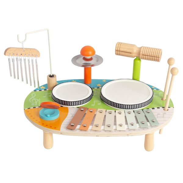 Xylophone for Kids, Xylophone Musical Toy with Child Safe Mallets Educational Musical Instruments Toy for Toddlers (Drums)