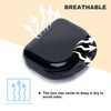 Retainer Case with Vent Holes, 4 Pcs Denture Case, Durable & Similar Mouth Guard Case for Black, White, Yellow and Blue - Tight Snap Lock, Easy to Use