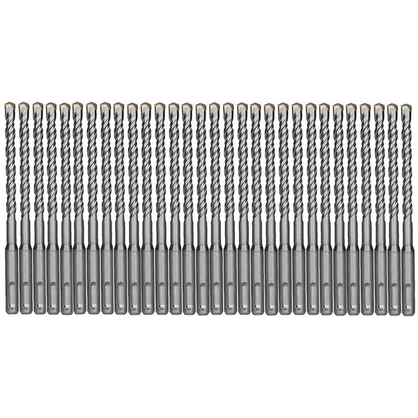 30Pcs 3/16"x8" SDS Plus Hammer Drill Bit Carbide Tip Masonry Concrete Drill Bit