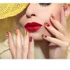 Popular Nail Art Sticker Set, 14 Pieces, Cute, 3D Stick-On Manicure for Women, Girls, Kids, Ultra Thin Children's Nail Stickers, Flowers, Rainbow, Strawberries, Stars, Moon, Emoji, For Work and Casual Nail Decoration, Women's Gift, Nail Accessories