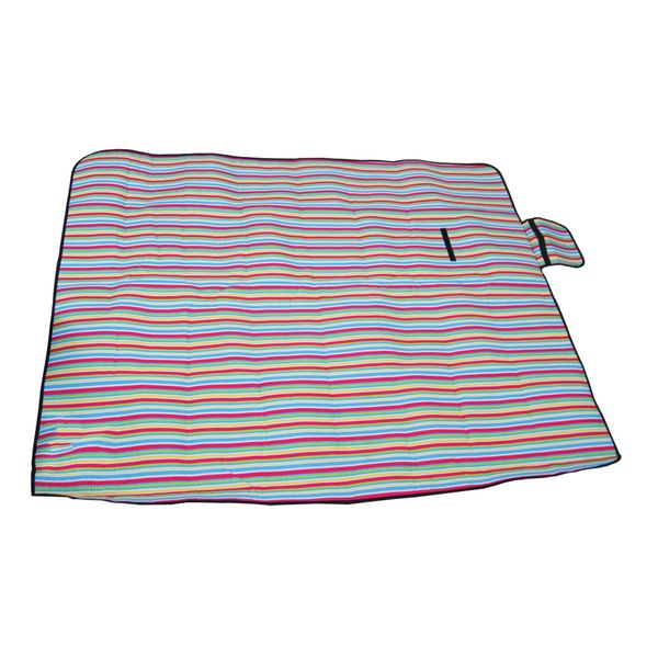 Treewalker Outdoor Sand and Water Resistant Beach Picnic Blanket Mat (BeachStripe)