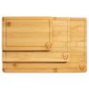Premium Bamboo Cutting Boards Set: 3-Piece Eco-Friendly Chopping Board Set