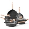 VEVOR 17 Piece Pots and Pans Set Granite Nonstick Kitchen Cookware Induction