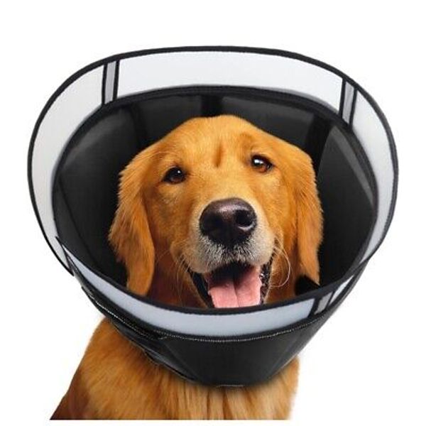 Dog Cone for Dogs After Surgery, Soft Pet Recovery Adjustable L 13.5"-18" neck