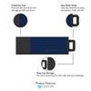 Centon DataStick Pro2 USB 2.0 Flash Drive 4GB x 3, Black (S1B-U2T2-4G-3)