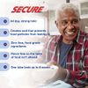 Secure Waterproof Denture Adhesive - Zinc Free - Extra Strong Hold For Upper, Lower or Partials - 1.4 oz (Pack of 2)