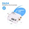 Orei DA34 Digital to Analog Audio Decoder SPDIF/Coaxial 5.1CH Input to RCA L/R/3.5mm Headphone Output