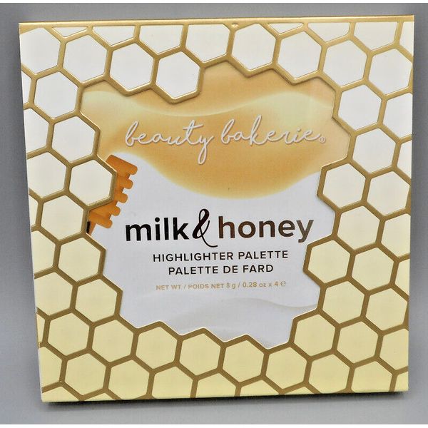 Beauty Bakerie Milk & Honey Highlighter Makeup Palette Shimmer Glow 4 Shades