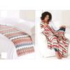 King Cole DK Knitting Pattern Easy Knit Bed Runner or Throw Blanket (5787)