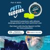 Ear Bandit Ultra swimmers headband (Blue, Medium)