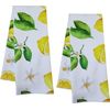 (2) Lemon Kitchen Kitchen Bathroom Bar Cotton Spring Summer NEW