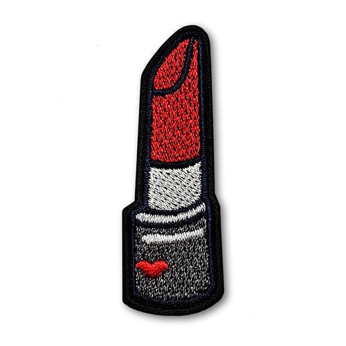 Patchicon4u Sexy Red Lipstick Pretty Cosmetic Make Up Girls Lady Mouth Cute Iron on Sew on Embroidered Applique Patch for Jeans Jackets Clothing