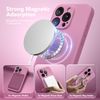 SuydanBox for iPhone 14 Pro Case Silicone, Compatible with MagSafe, [Camera Protection][Screen Protector] Slim Shockproof Protective Phone Case, Soft Anti-Scratch Microfiber Lining, Blackcurrant