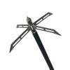 Sinbadteck Archery Broadheads, 3Pcs Pack 4 Fixed Blade Turkey Hunting Broadheads 200Gr Arrowhead Stainless Steel Bow and Arrow Hunting Tips