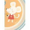 SIGIKID Plate Mouse & Rabbit rPET "4 Friends" Yellow, One Size, Yellow