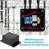 4PCS Project Box with Fixed Ear, Junction Boxes IP65 Waterproof, Electronic Project Box Enclosure Case, ABS Universal Electronics Project Enclosure for Electronics Instrument