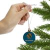 GRAPHICS & MORE Rustic Distressed Oklahoma State Flag Mini Small Tiny Wood Christmas Tree Holiday Ornament