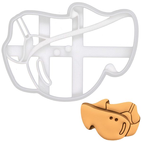 Snow Goggles Cookie Cutter, 1 Piece. Bakerlogy