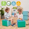 ECR4Kids SoftZone Children's Cozy Cubes, Flexible Seating, Contemporary, 4-Pack