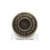 12 x Brass Jeans Buttons 17mm