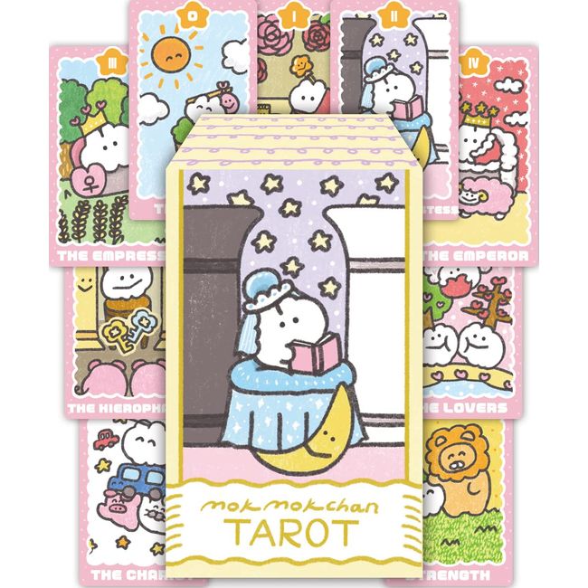 Mokumoku-chan Tarot Rabbit Tarot Cards Cute and Popular for Beginners